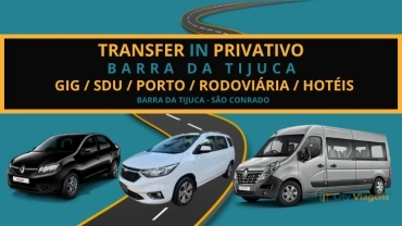 PRIVATIVO: Aeroporto - Barra da Tijuca ou São Conrado